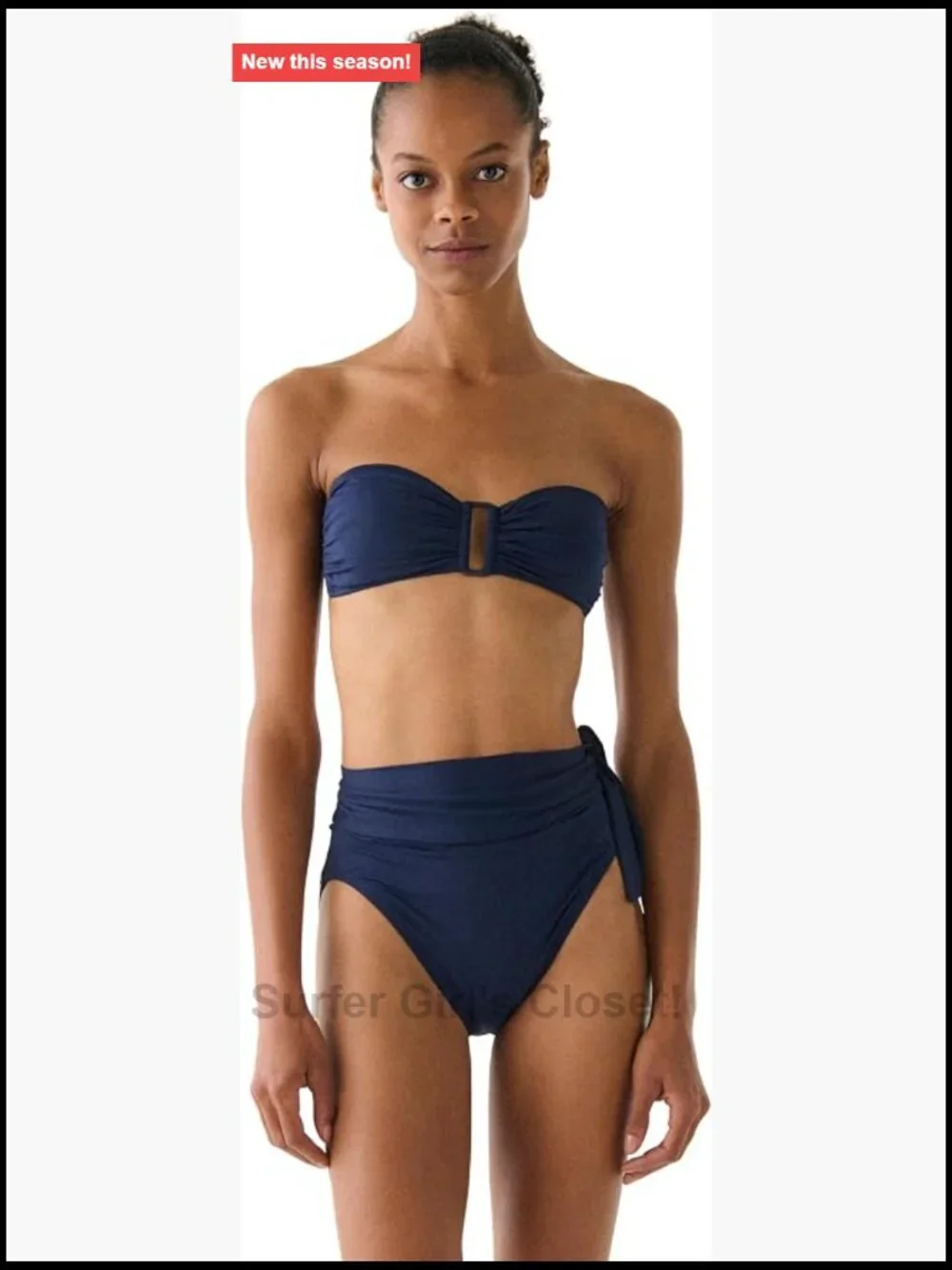 Ring Front Bra Top with Adjustable Straps and Removable Cups